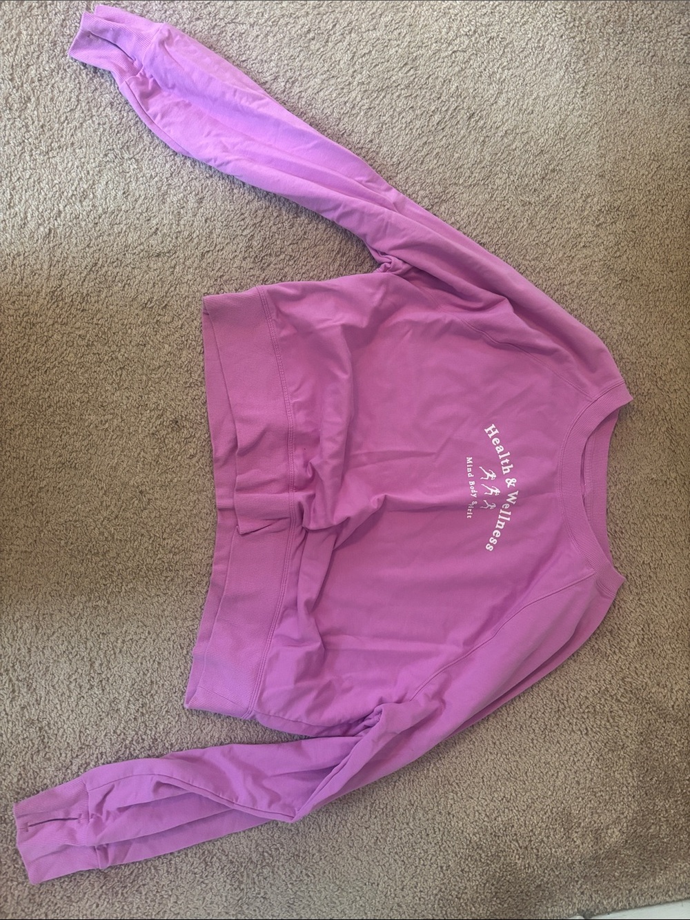 all in motion Purple Kids' Sweatshirt with Health & Wellness Graphic